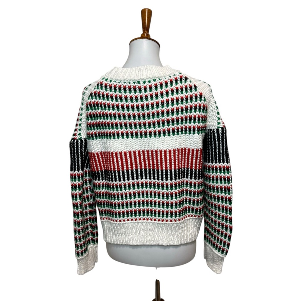 Colorful Striped Sweater Knit Size Medium - Picture 2 of 2